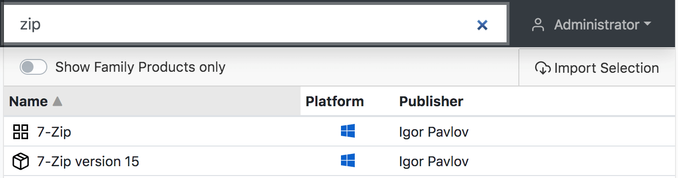 Software PRS Screen