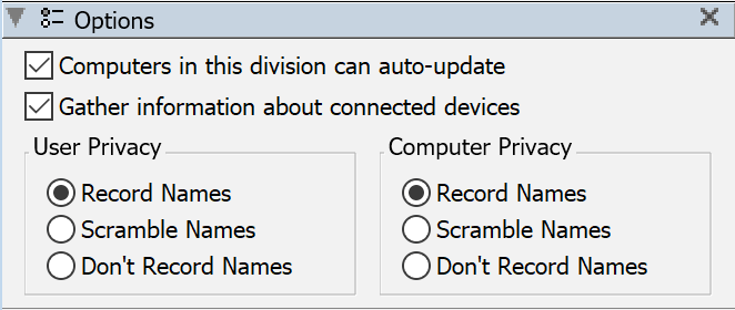 Division Options