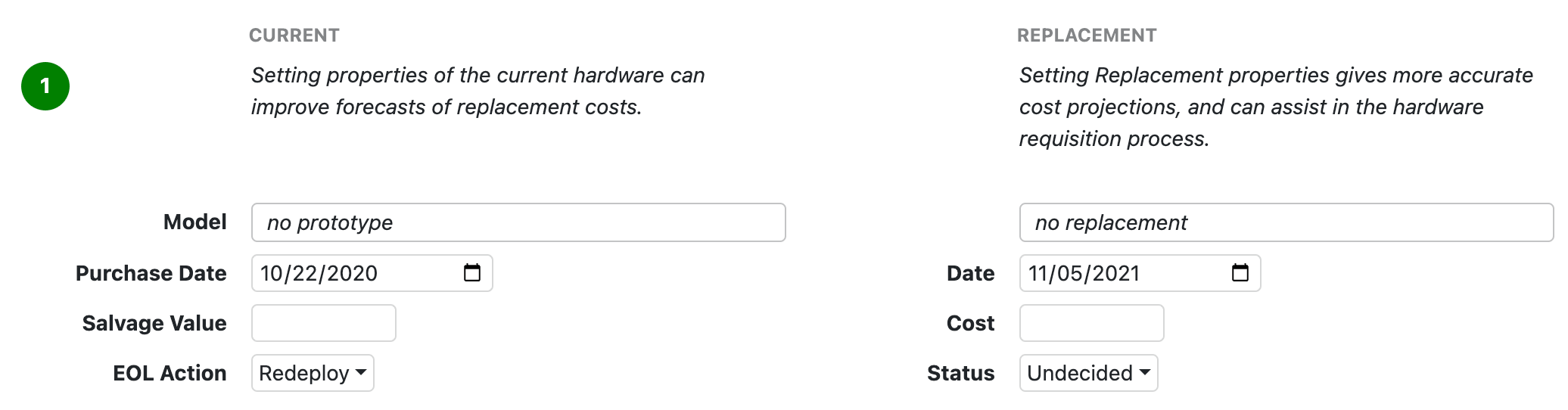 Hardware Replacement Workflow Step 1