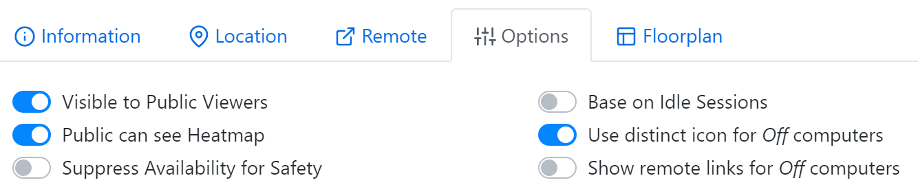 Floorplan Options