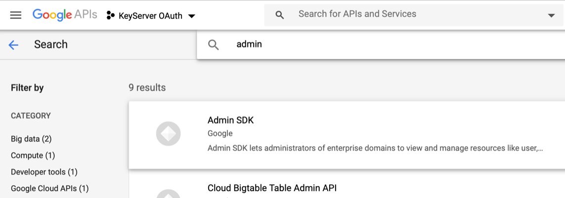 Admin SDK