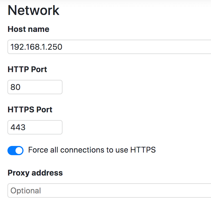 Network Settings