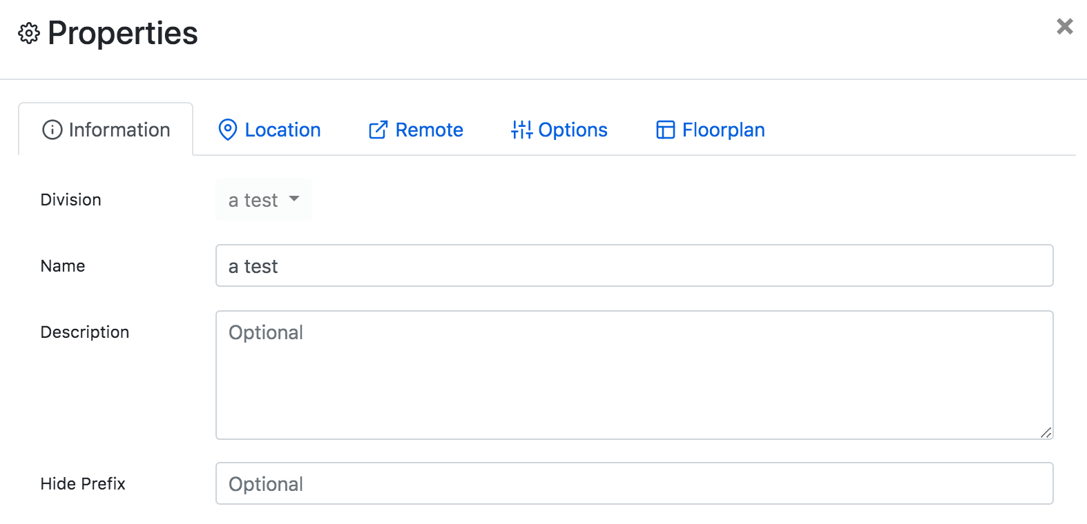 Add Floorplan Properties