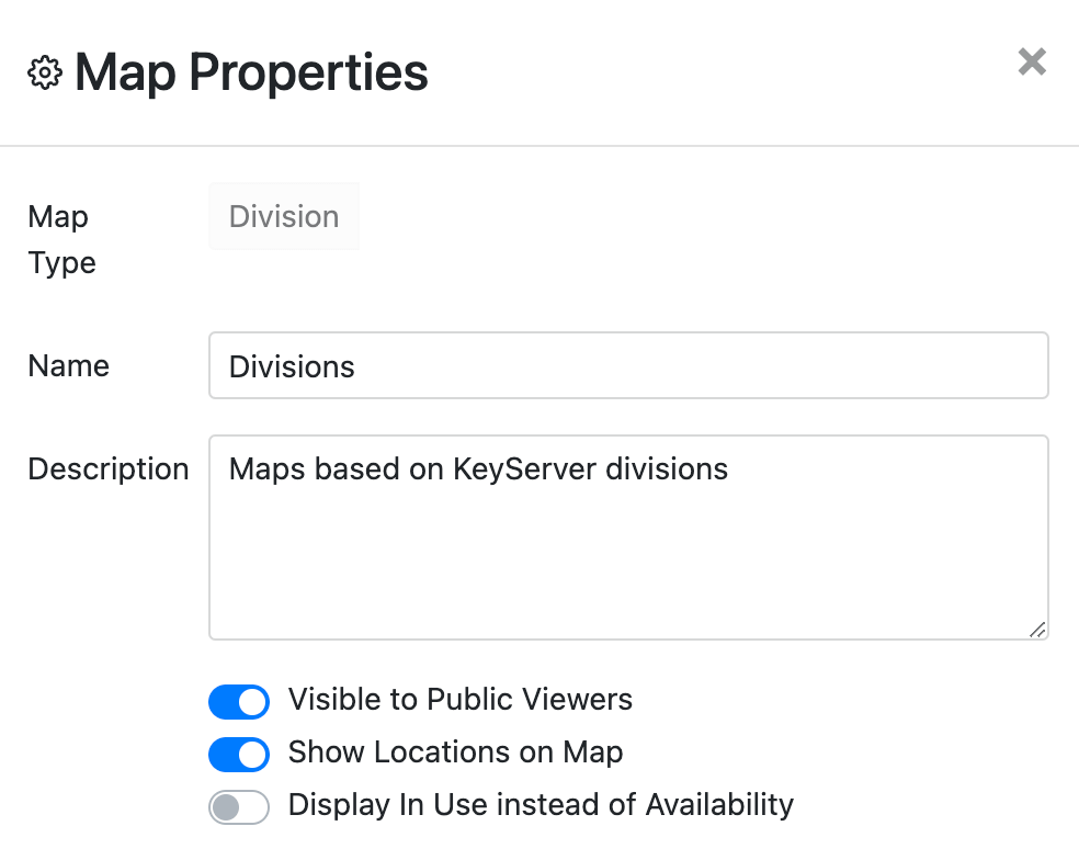 Map Tabs