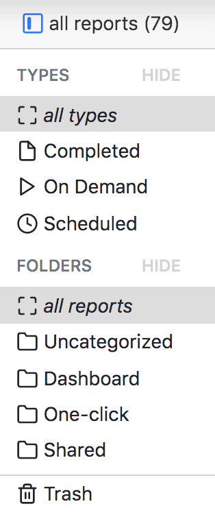 Report Filters