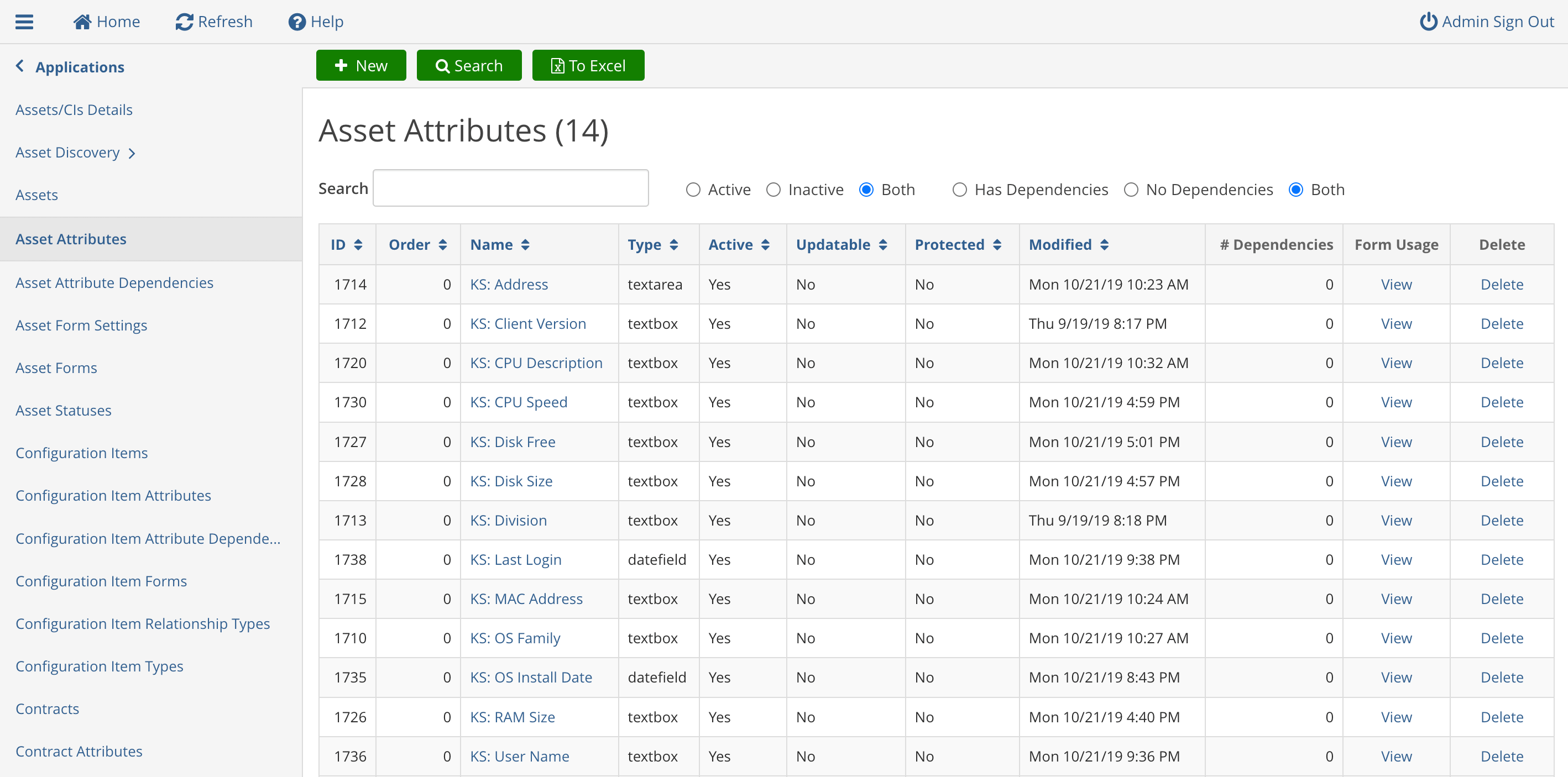 AllSight ServiceNow Configuration Options