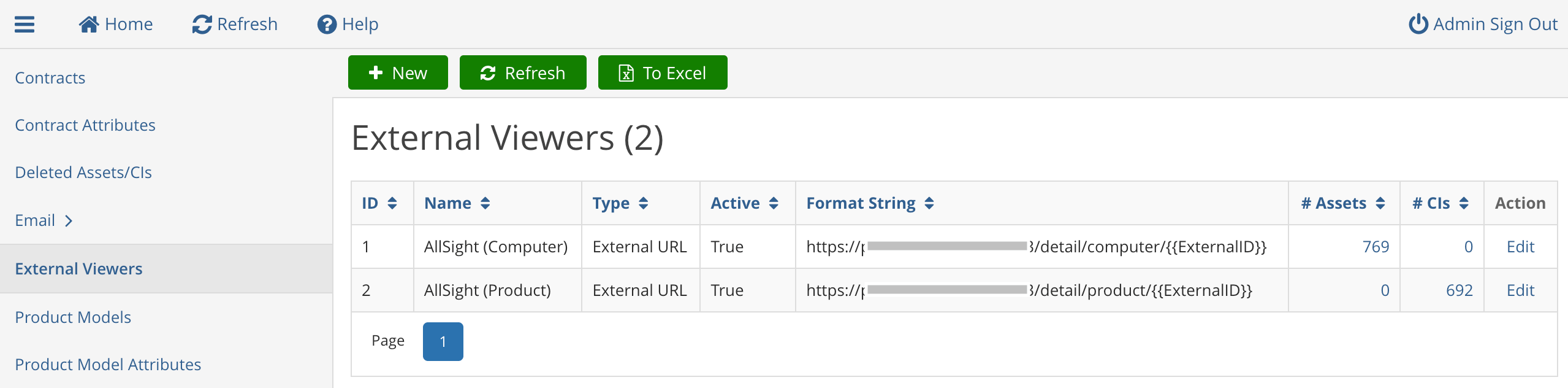 AllSight ServiceNow Configuration Options