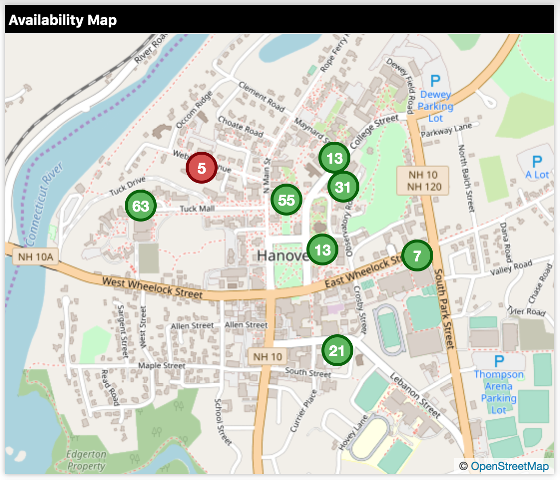 Availability Map Widget