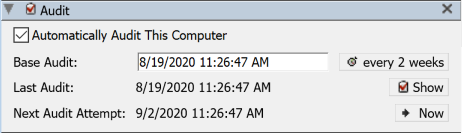 Audit Pane