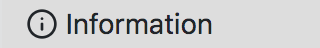 Information Button