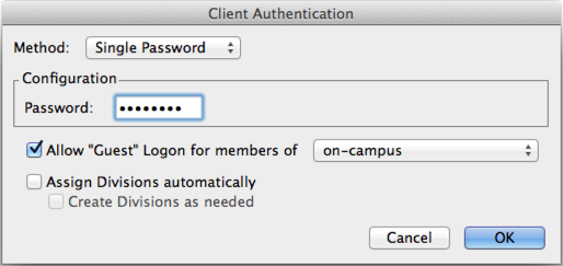 single password