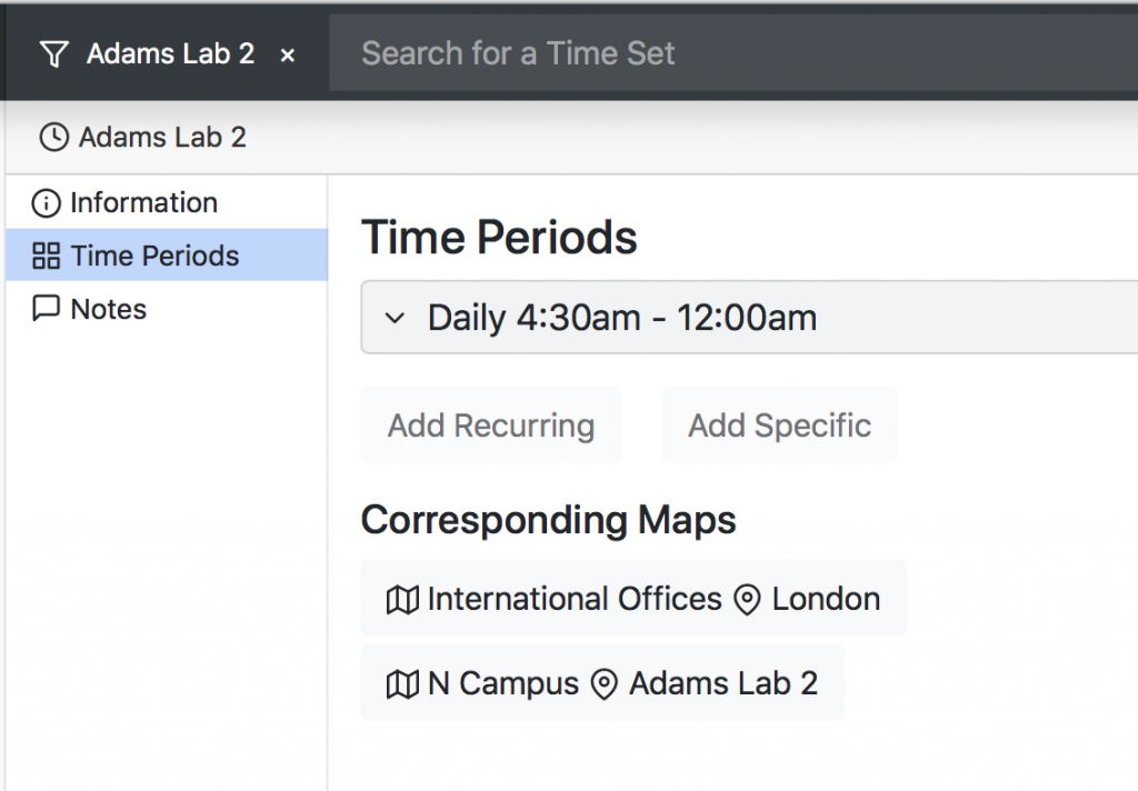 Lab Time Sets