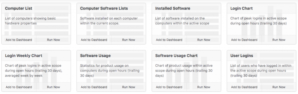 One-click Reports