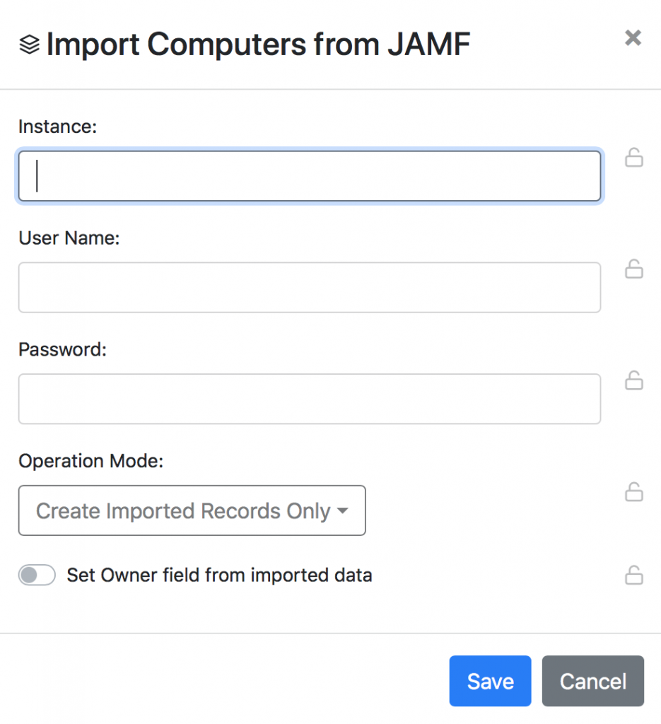 Import UI